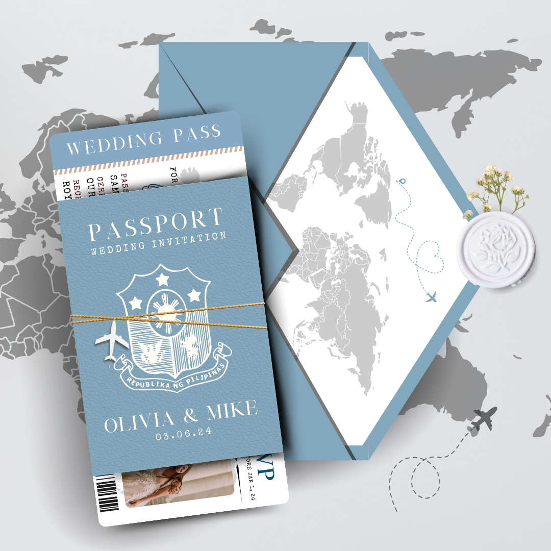 Passport  Invitation Suite for Wedding, Birthday, Christening, Anniversary